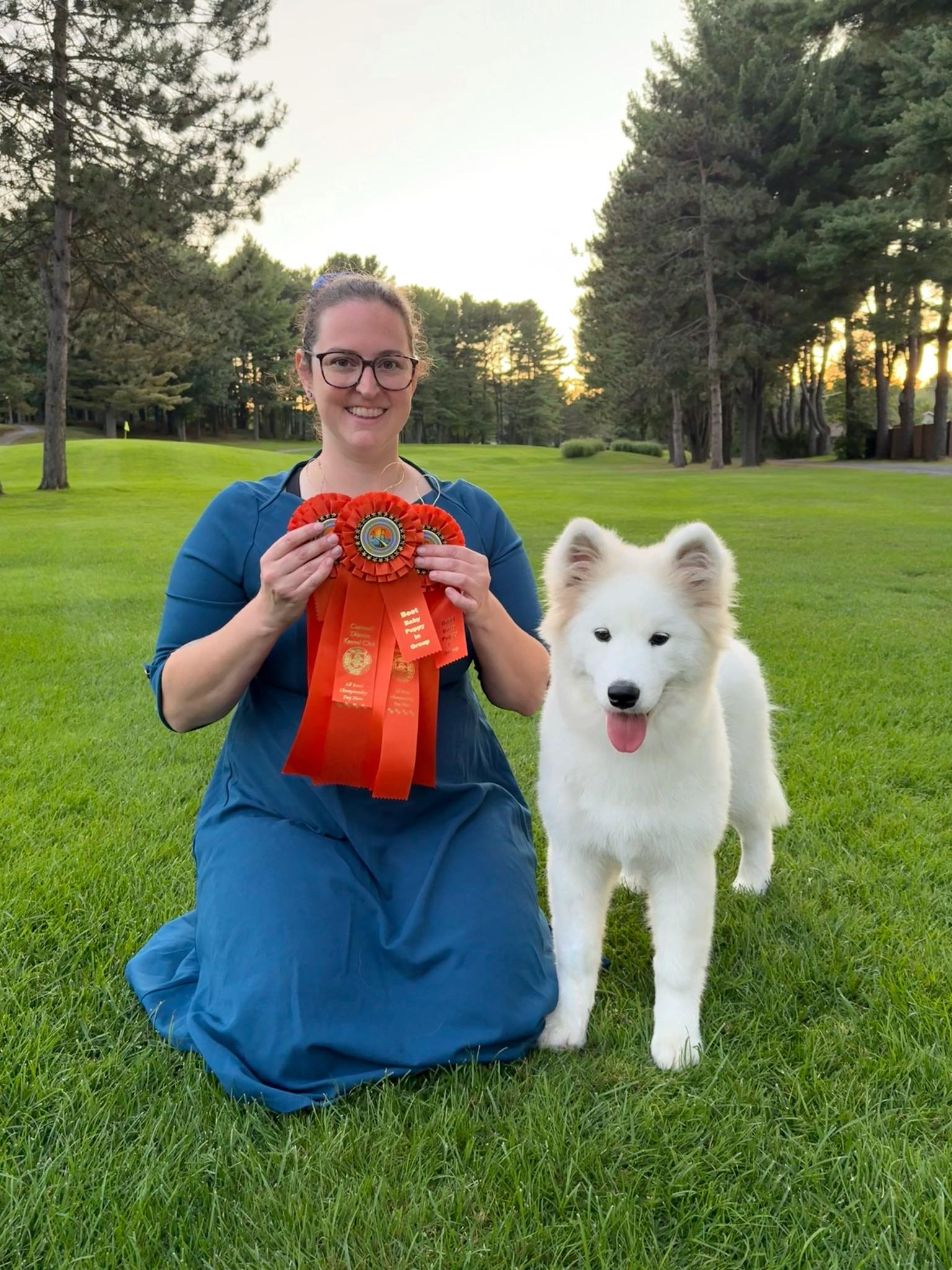 Arya au dog show de Cornwall