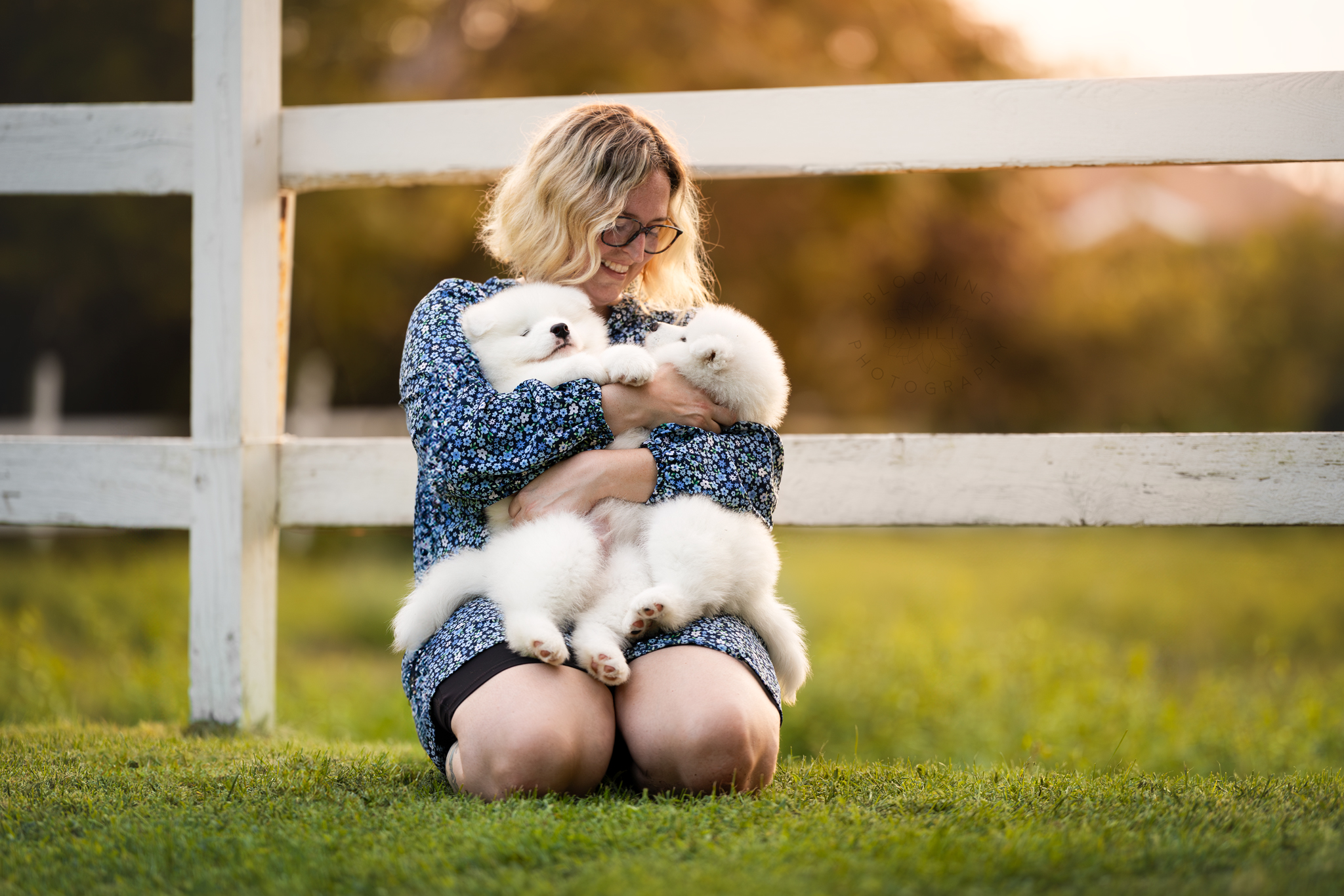 Christina avec les bébés