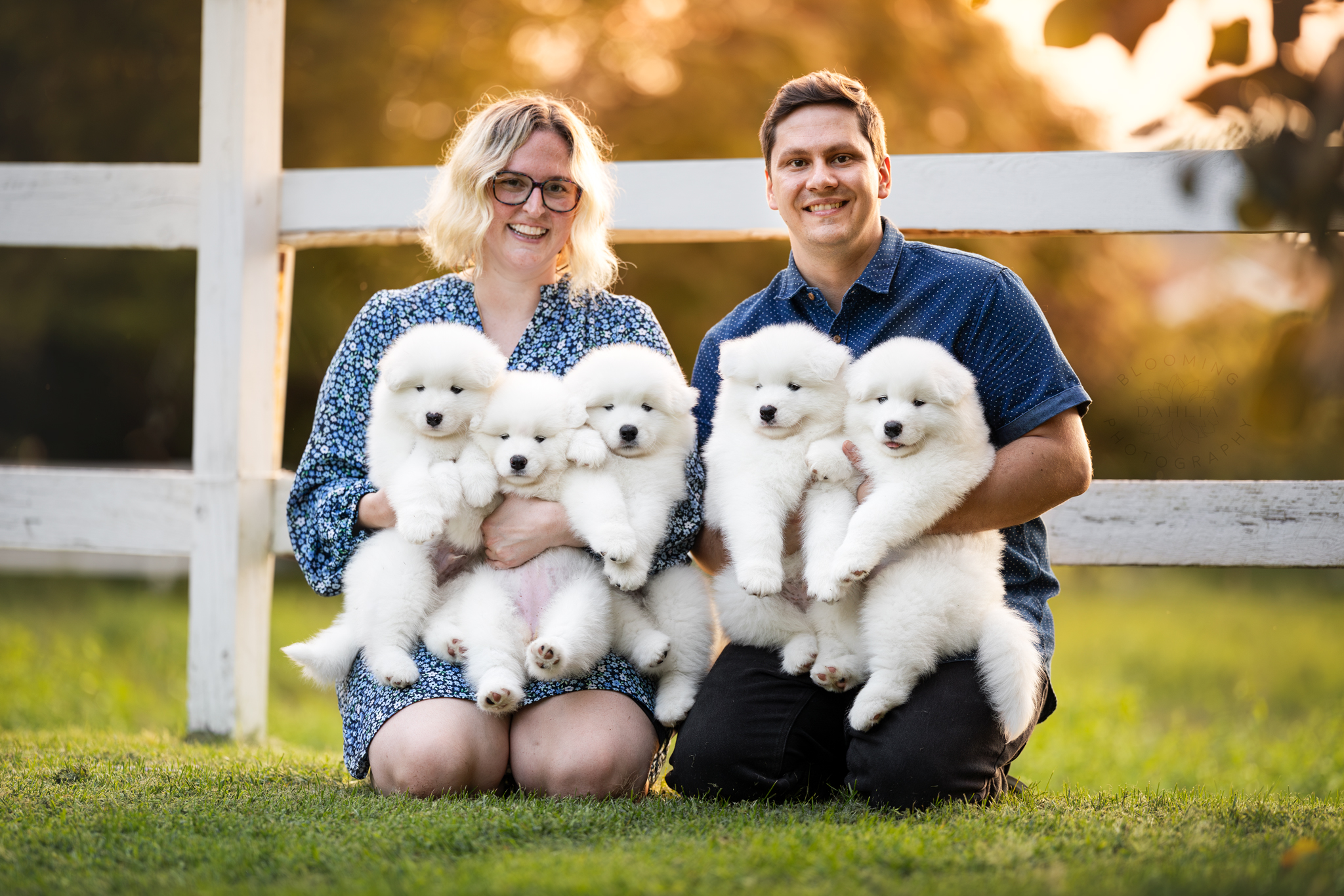 Christina et Jordan avec les bébés