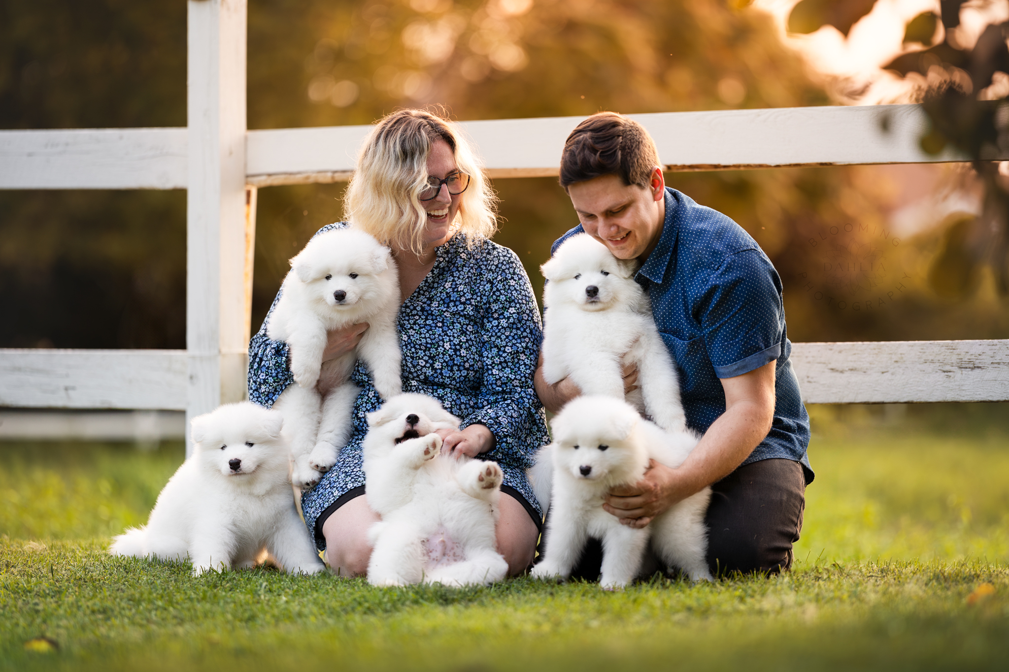 Christina et Jordan avec les bébés